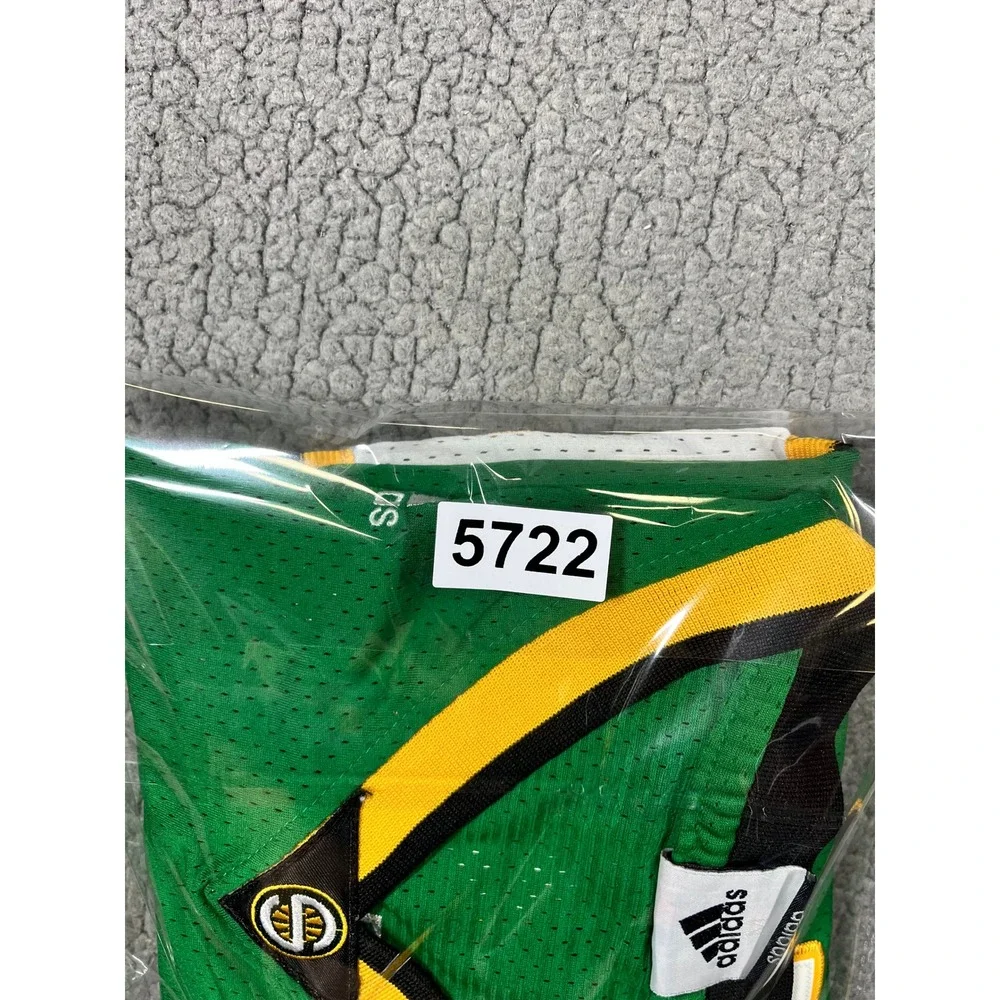 Adidas Seattle SuperSonics Ray Allen 34 NBA Jersey Green Yellow Mens Medium +2